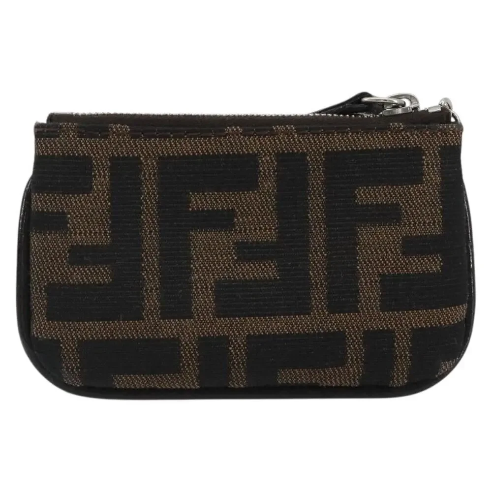 Fendi Zucca Coin Purse Brown